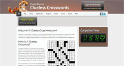 Desktop Screenshot of cluelesscrosswords.com